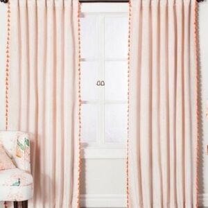 Opalhouse Pink Velvet Curtain - 1 Panel 52 1/2 x 88 1/2
